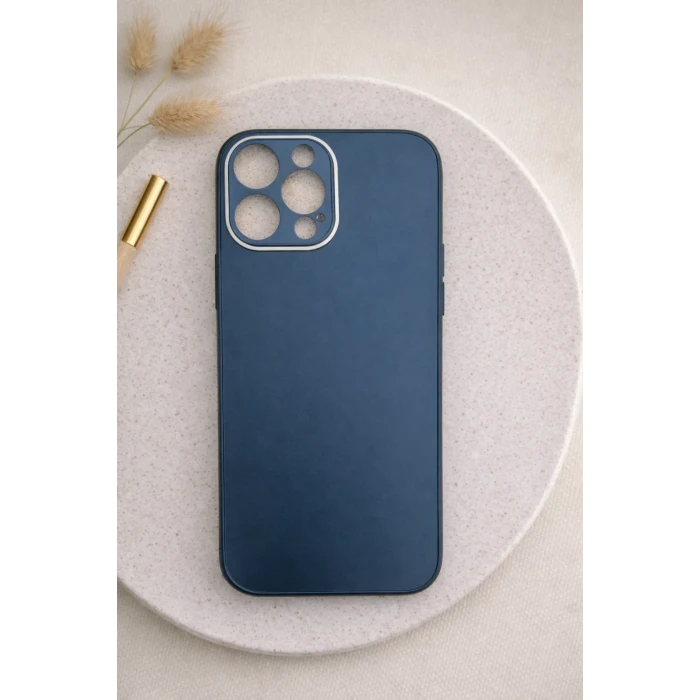 İphone 16 PRO MAX ile Uyumlu Mat Elektro Cam Telefon Kılıfı
