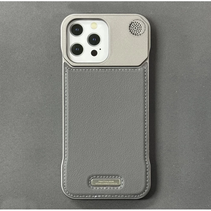 iPhone 16 Pro Max Parfümlü Koku Hazneli MagSafe Uyumlu Deri Kılıf