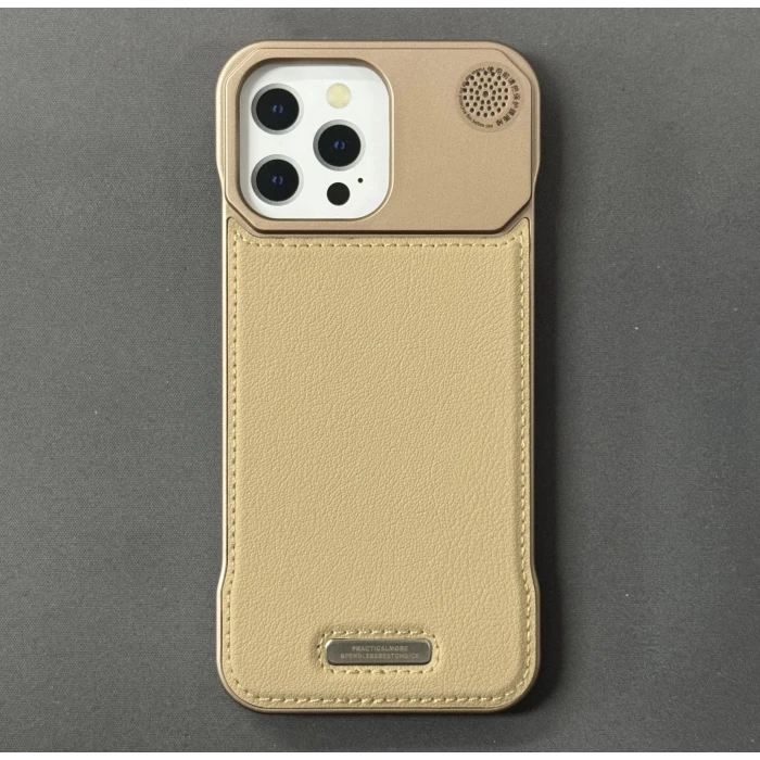 iPhone 16 Pro Max Parfümlü Koku Hazneli MagSafe Uyumlu Deri Kılıf