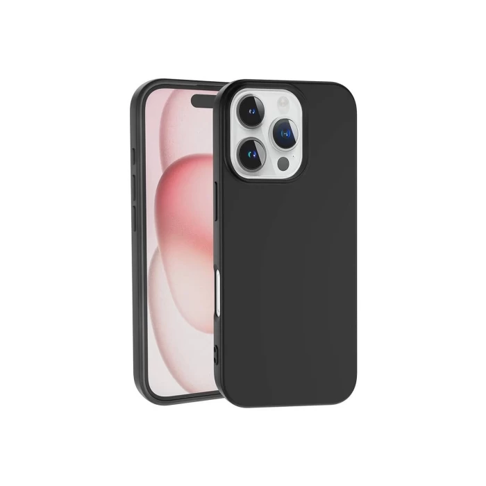 İphone 16 Pro Max Premier Siyah Silikon Telefon Kılıfı