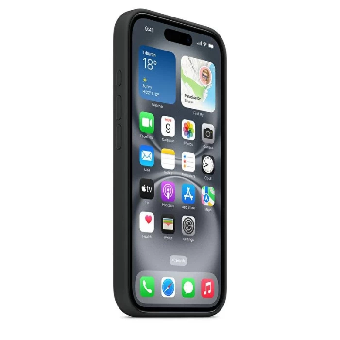 İphone 16 Pro Max Premier Siyah Silikon Telefon Kılıfı