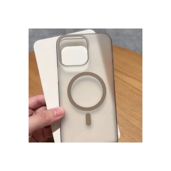 İphone 16 Pro Max Tuna Buzlu Sert İnce Magsafe Telefon Kılıfı