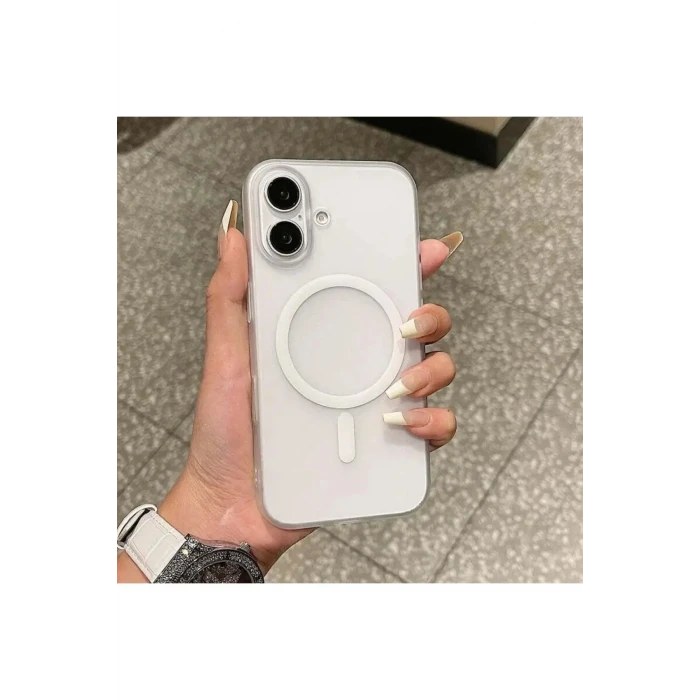 İphone 16 Tuna Buzlu Sert İnce Magsafe Telefon Kılıfı