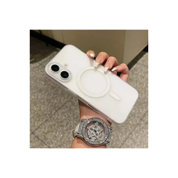 İphone 16 Tuna Buzlu Sert İnce Magsafe Telefon Kılıfı