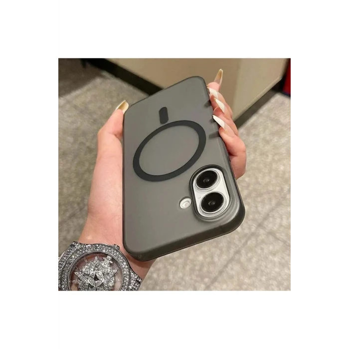 İphone 16 Tuna Buzlu Sert İnce Magsafe Telefon Kılıfı