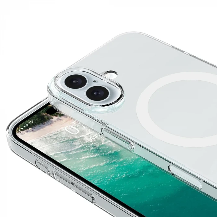 İphone 17 Magsafe Sert Şeffaf Telefon Kılıfı