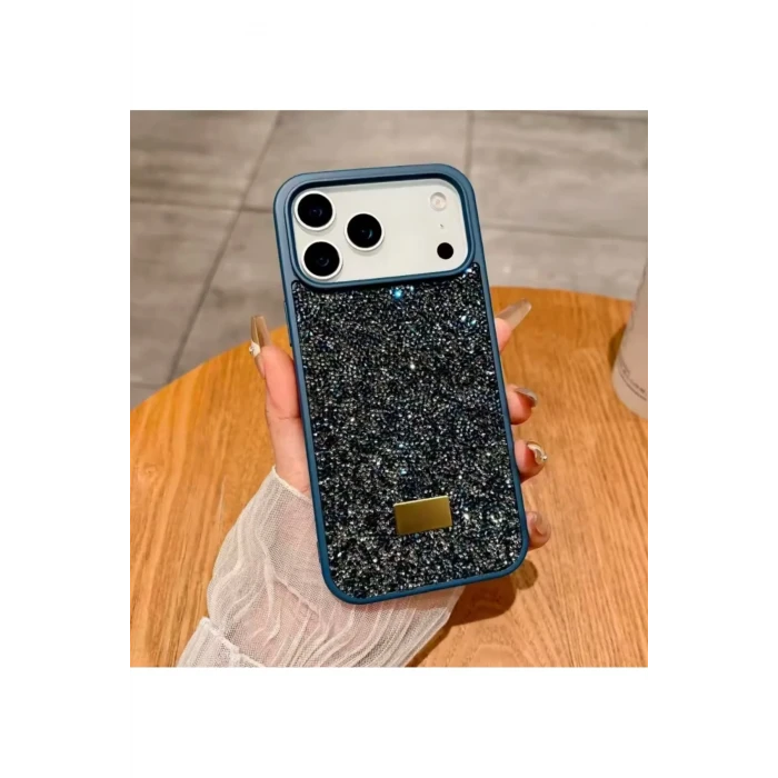 İphone 17 Pro Max Sw İnce Taşlı Premium Kılıf