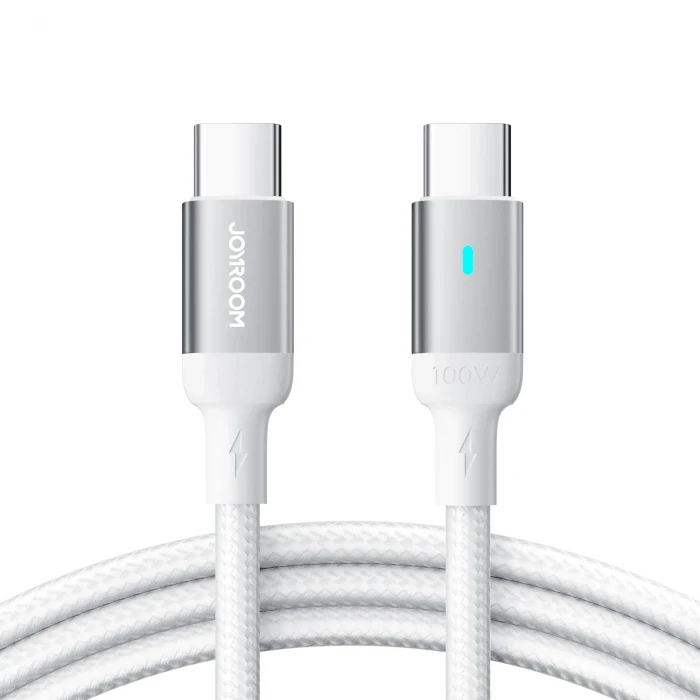 Joyroom 100W Data Kablo Type-C to Type-1.2m-Beyaz