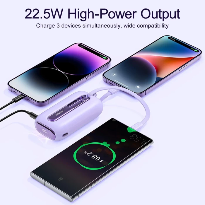 Joyroom 22.5W Mini Kablolu Power Bank 10.000 mAh