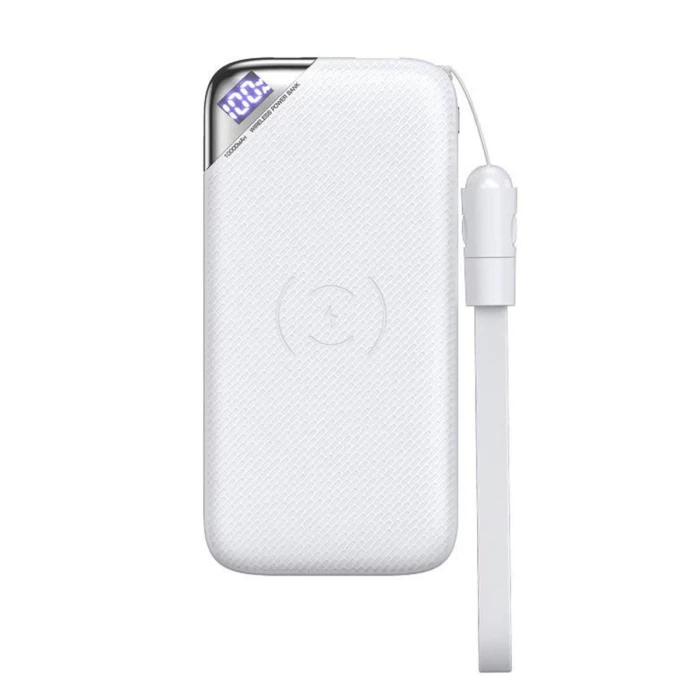 Joyroom D-M224 10000mAh Powerbank Kablolu ve Kablosuz Şarj Cihazı