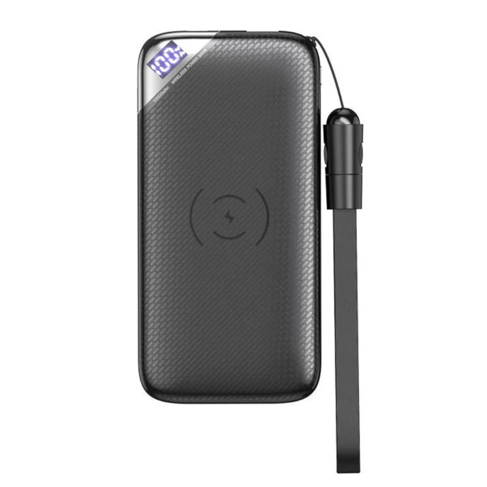 Joyroom D-M224 10000mAh Powerbank Kablolu ve Kablosuz Şarj Cihazı