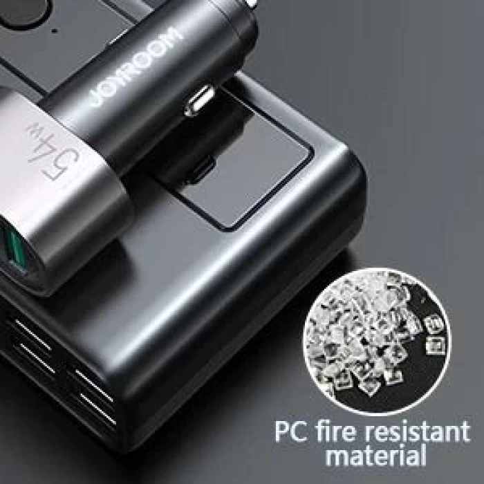 Joyroom JR-CL06 Üç Soketli 5in1 154W Araç Şarj Adaptörü PD+QC3.0+USB*4