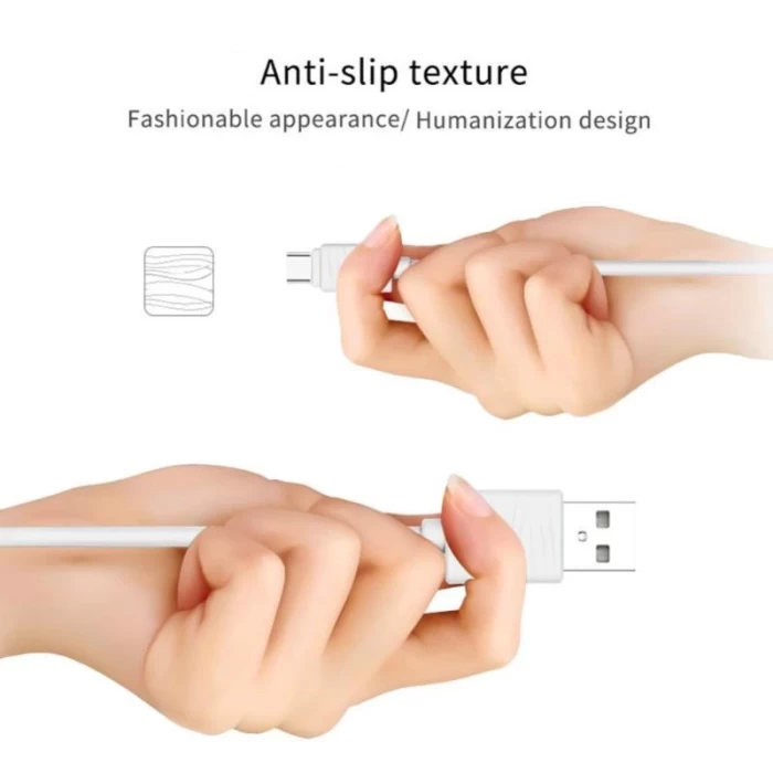 Joyroom JR-S118 Micro USB Hızlı Şarj ve Data Kablosu 1m Pembe