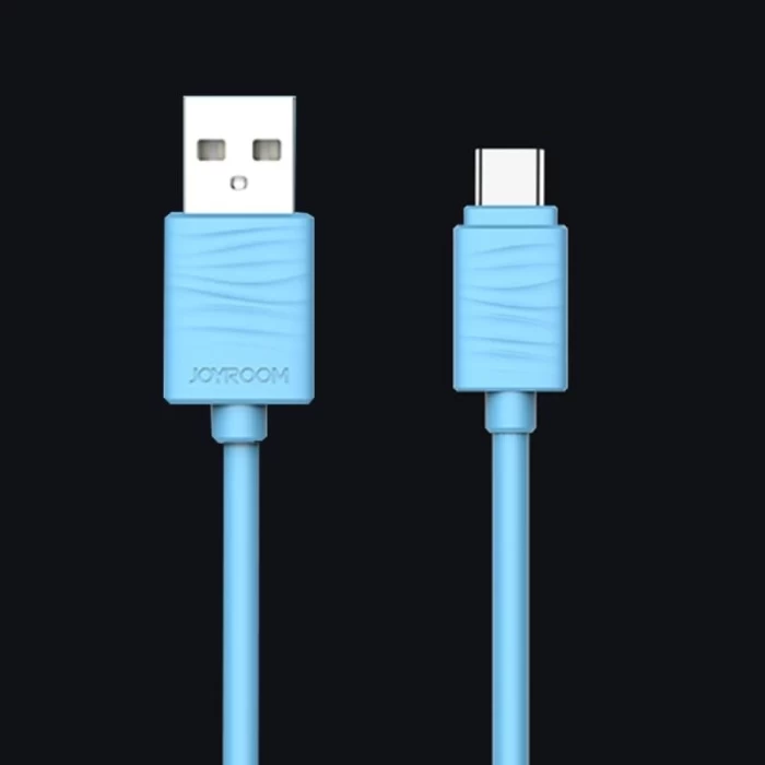 Joyroom JR-S118 Type-C USB Hızlı Şarj ve Data Kablosu 1m Mavi