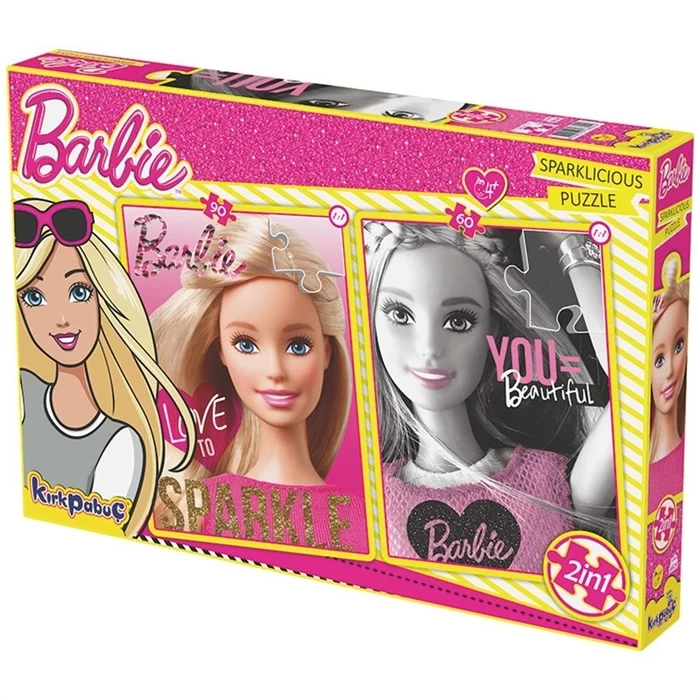 Kırkpapuç Barbie Sparklicious Çocuk Puzzle