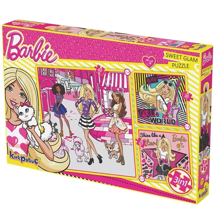 Kırkpapuç Barbie Sweet Glam Çocuk Puzzle