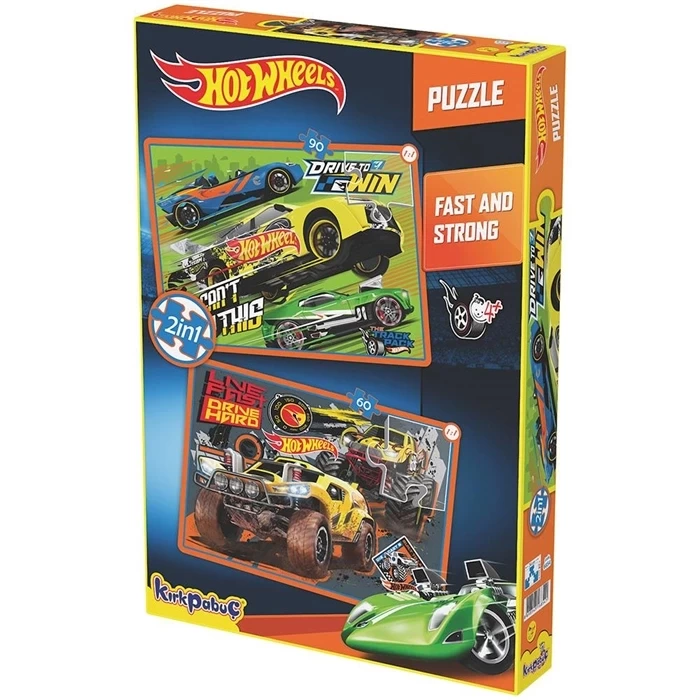 Kırkpapuç Hot Wheels Fast & Strong Çocuk Puzzle