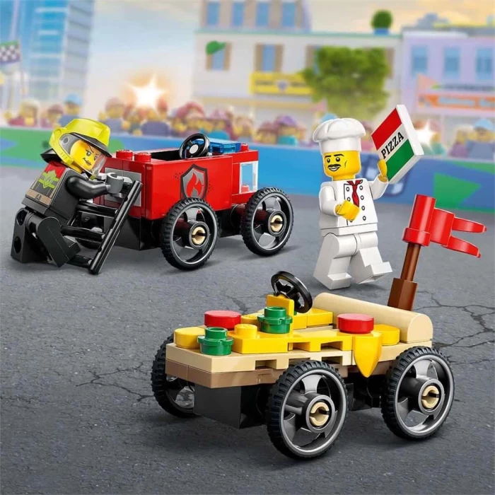LEGO City Pizza Arabası İtfaiye Kamyonuna Karşı 60458