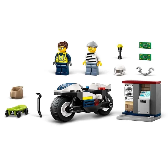 LEGO City Polis Motosikleti Takibi 60455