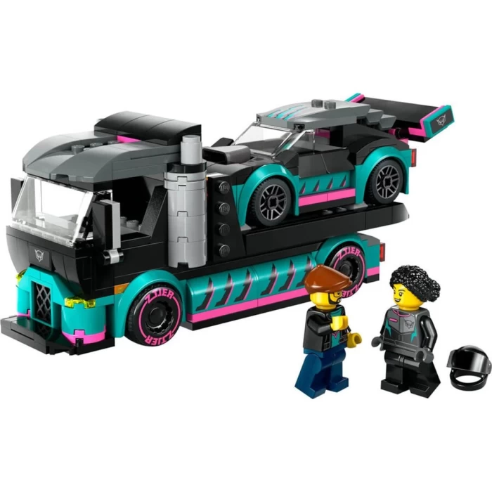 LEGO City Yarış Arabası ve Araba Taşıyıcı Kamyon 60406