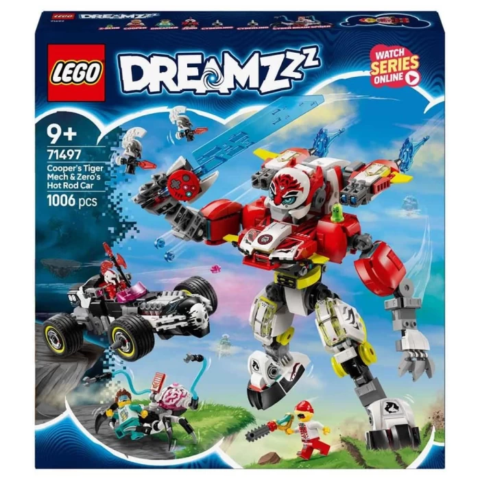 LEGO DREAMZzz Cooper’ın Kaplan Robotu ve Zero’nun Hot Rod Arabası