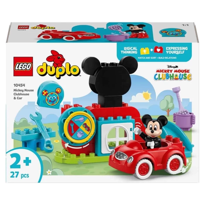 LEGO DUPLO Mickey Fare’nin Kulüp Evi ve Arabası 10454