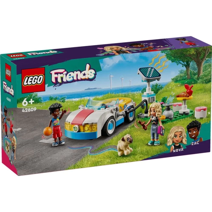LEGO Friends Elektrikli Araba ve Şarj İstasyonu 42609