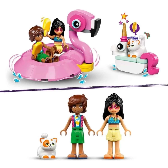 LEGO Friends Tek Boynuzlu At ve Flamingo Havuz Partisi 42658