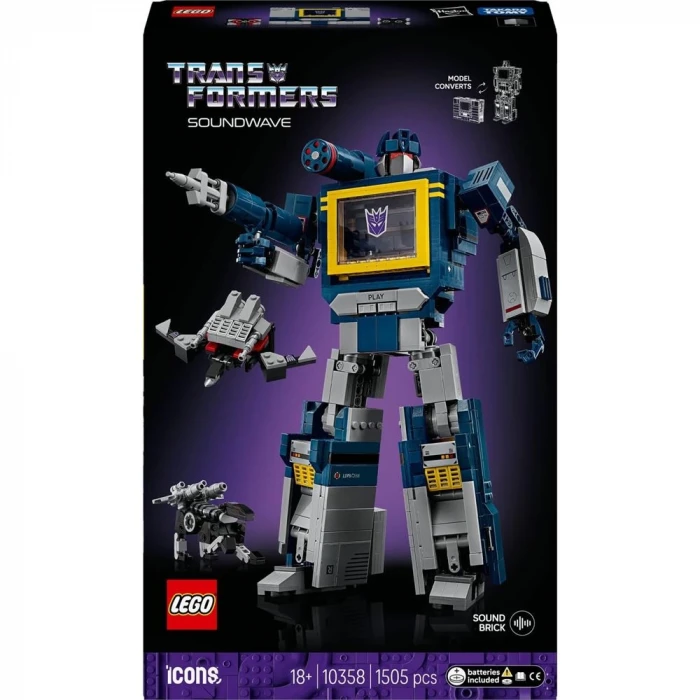 LEGO Icons Transformers: Soundwave 10358