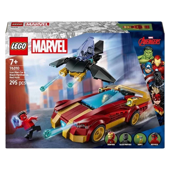 LEGO Marvel Iron Man Arabası ile Black Panther, Red Hulk’a Karşı