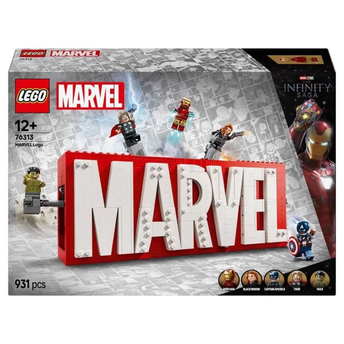 LEGO Marvel MARVEL Logosu ve Minifigürleri 76313