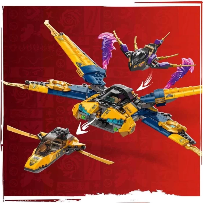 LEGO NINJAGO Ras ve Arinin Süper Fırtına Jeti 71833