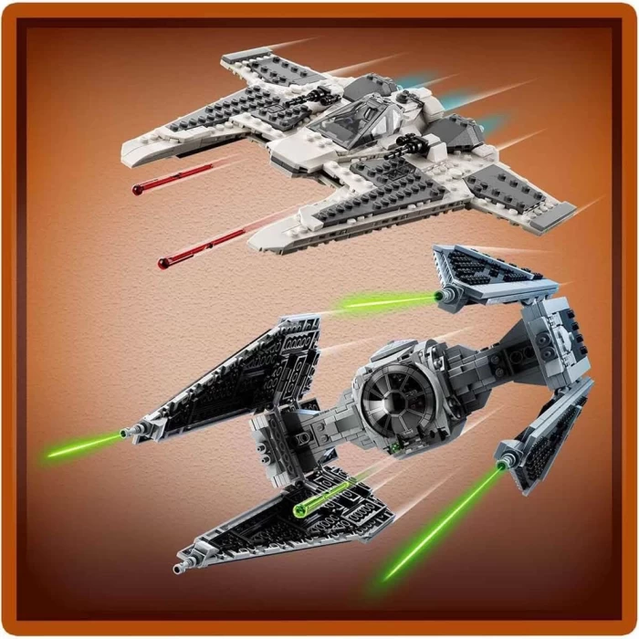 LEGO Star Wars Mandalorian Fang Fighter TIE Interceptora Karşı 7