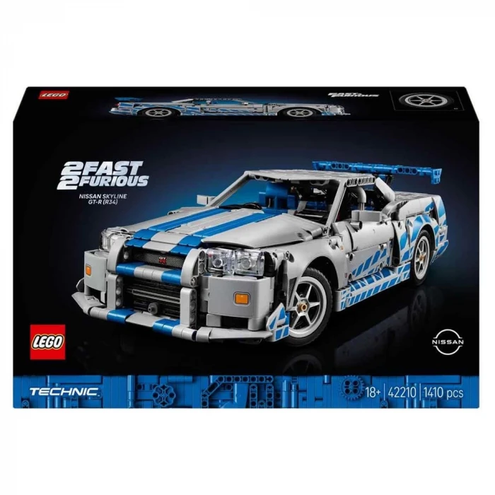 LEGO Technic Daha Hızlı Daha Öfkeli Nissan Skyline GT-R (R34) 42210