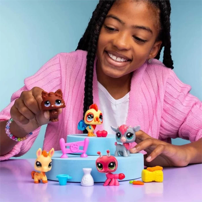 Littlest Pet Shop Minişler 5li Figür Seti S1 - Minişler Çiftlikt