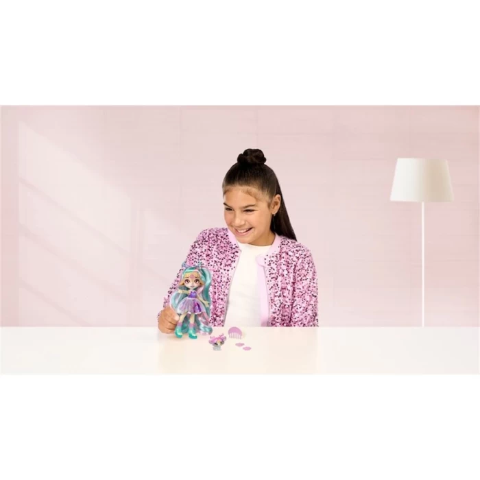 Magic Pixling Galaksi Saçlı Figür - Pembe