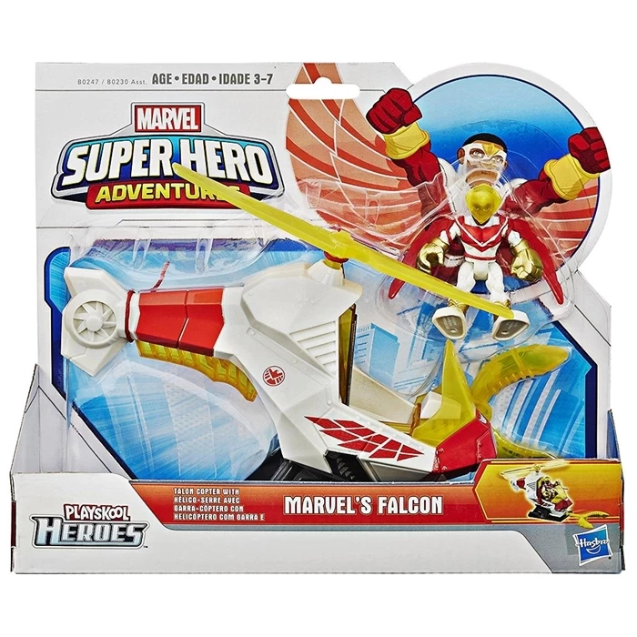 Marvel Süper Hero Adventures Falcon Talon Copter Araç Seti