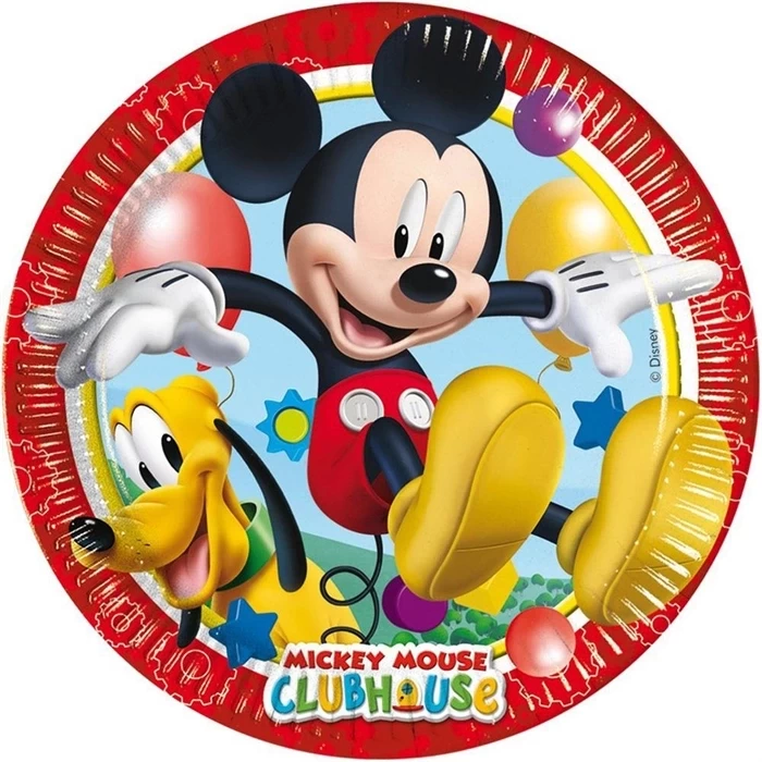 Mickey Mouse Kağıt Tabak 8’li