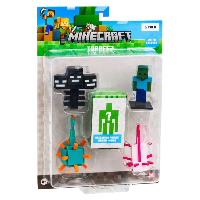 Minecraft 3D Figür Toppeez 5li Set MC2040 Model 1