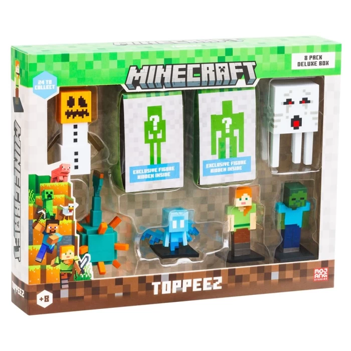Minecraft 3D Figür Toppeez 8li Delüks Set MC2070 Model 4