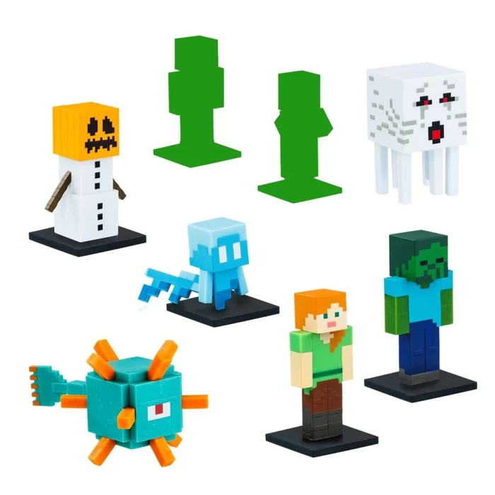 Minecraft 3D Figür Toppeez 8li Delüks Set MC2070 Model 4