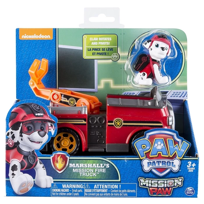 Paw Patrol Jungle Rescue Marshall Figür ve Araç Seti