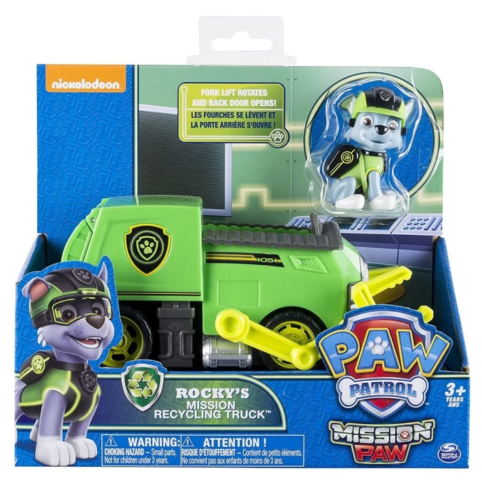 Paw Patrol Jungle Rescue Rocky Figür ve Araç Seti