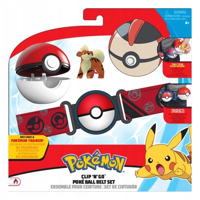 Pokemon Clip N Go Pokeball Kemer ve Figür Seti 98006