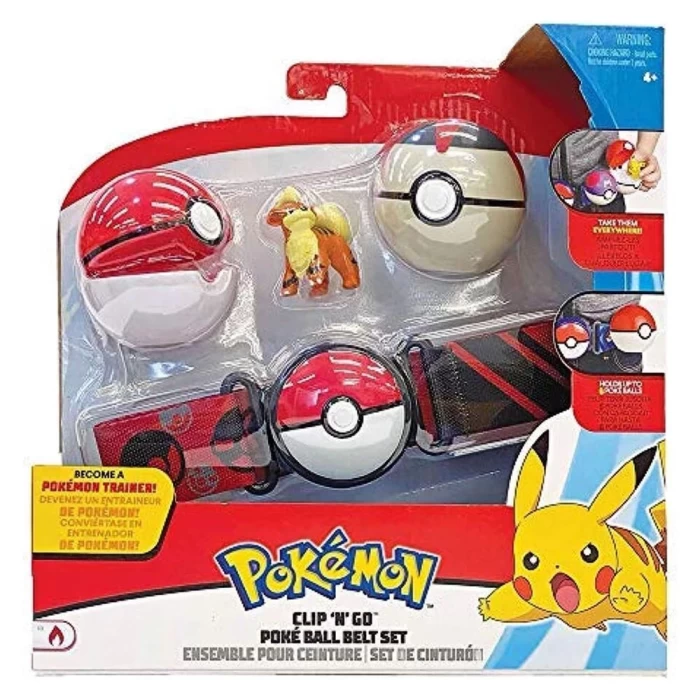 Pokemon Clip N Go Pokeball Kemer ve Figür Seti 98006