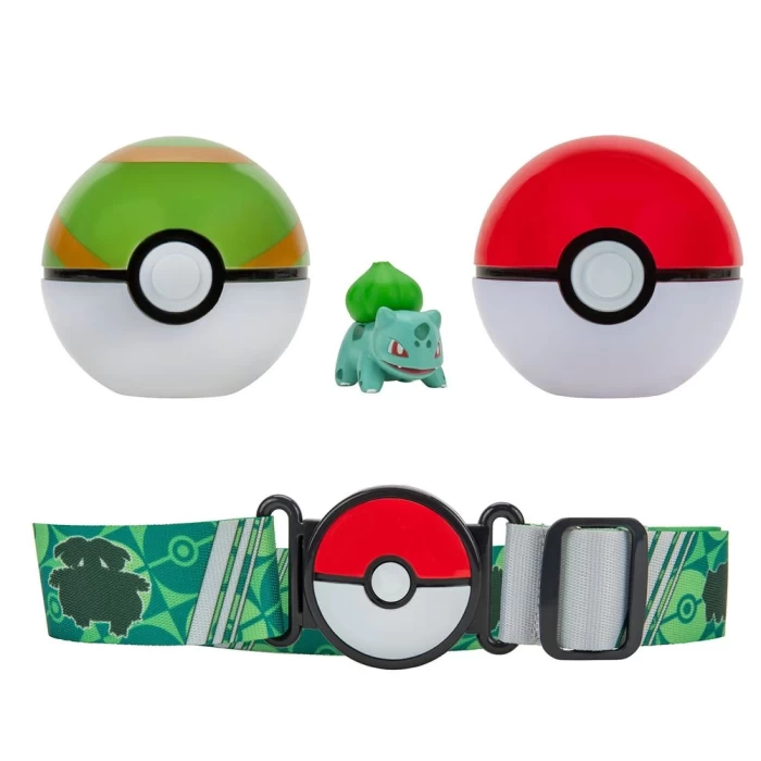 Pokemon Clip N Go Pokeball Kemer ve Figür Seti - Bulbasaur