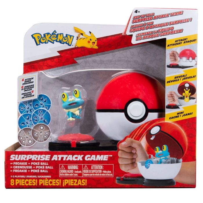 Pokemon Sürpriz Atak Oyun Seti - Froakie + Poke Ball