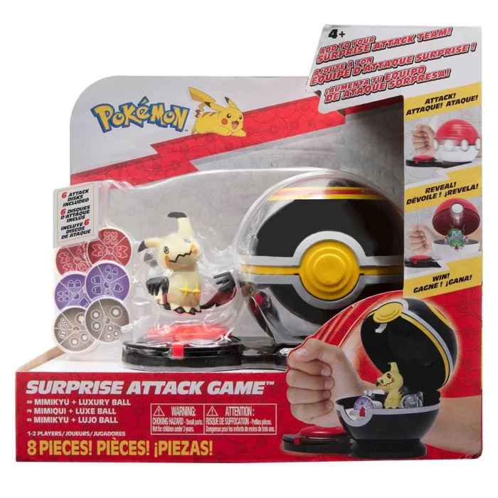 Pokemon Sürpriz Atak Oyun Seti - Mimikyu + Luxury Ball