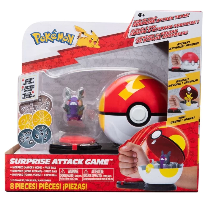 Pokemon Sürpriz Atak Oyun Seti - Morpeko + Fast Ball