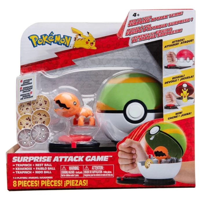 Pokemon Sürpriz Atak Oyun Seti - Trapinch + Nest Ball